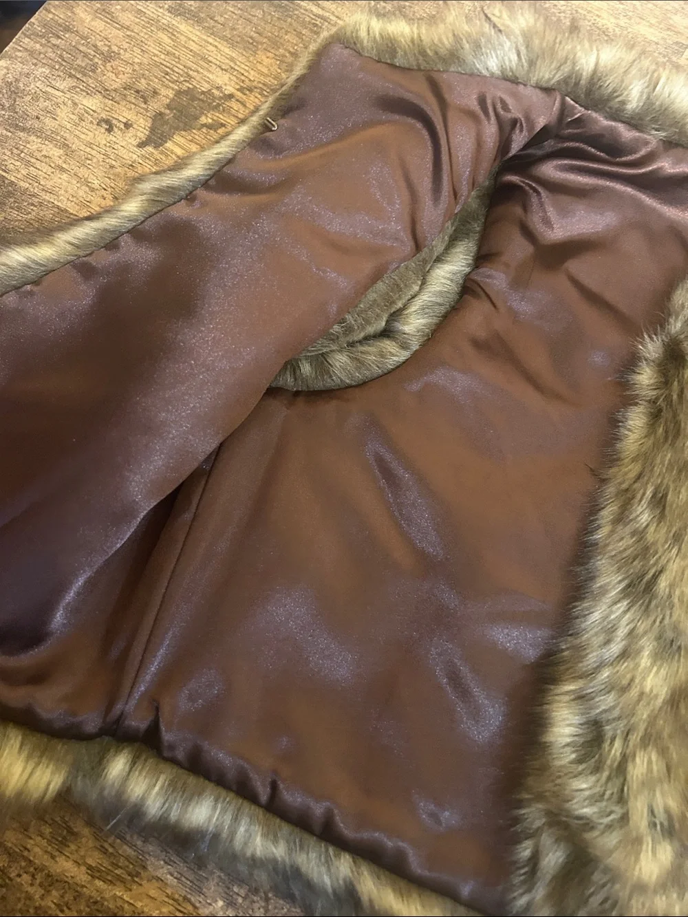 Polo by Ralph Lauren Brown Faux Fur Vest